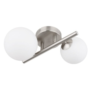 Plafoniera 2L design modern Riha nichel 134998 universul-luminii.ro