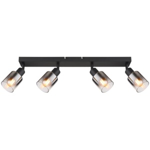 Plafoniera 4L design modern Hubertus negru 134908 universul-luminii.ro