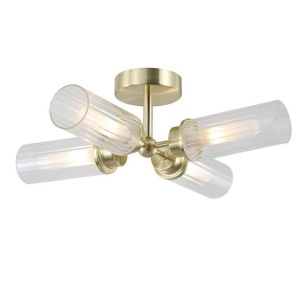 Plafoniera baie metal alama satin IP44 Imperial 4L