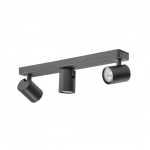 Plafoniera cu 3 spoturi directionabile de tavan/plafon EXO 3 neagra ZZ AZ3197
