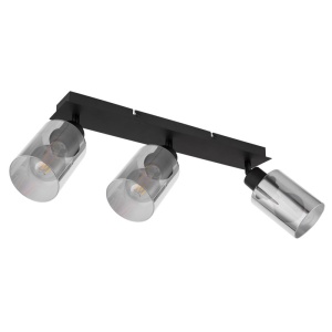 Plafoniera cu 3 spoturi directionabile design modern HADERA negru 114098 universul-luminii.ro