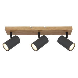 Plafoniera cu 3 spoturi directionabile design modern ROBBY gri grafit 114218 universul-luminii.ro