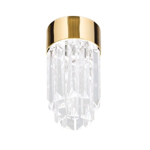 Plafoniera cu cristal K9 design elegant PRISM aurie 156368 universul-luminii.ro