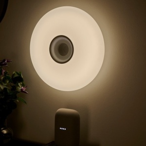 Plafoniera cu LED RGB, difuzor Bluetooth si protectie IP54 Djay Smart Colour 221008 universul-luminii.ro