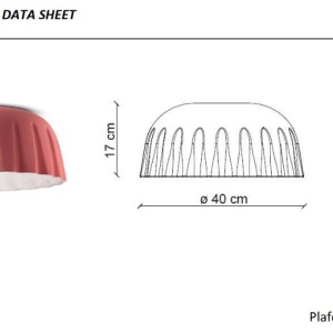 Plafoniera design italian realizat manual din ceramica MADAME GRES Small 216188 universul-luminii.ro
