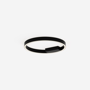 Plafoniera design modern LED Rim 40cm negru 595018 universul-luminii.ro