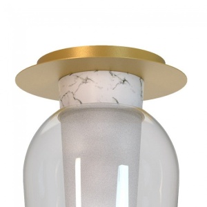 Plafoniera design modern Nora auriu/ marmura alba 131548 universul-luminii.ro