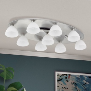 Plafoniera design modern OPALDESIGN 9L, satin 163448 universul-luminii.ro