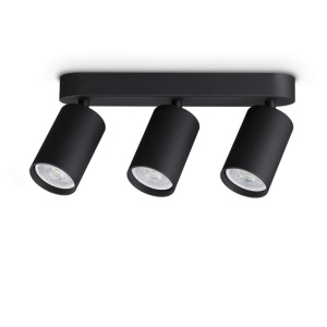 Plafoniera DYNAMITE PL3 LINEAR ROUND NERO