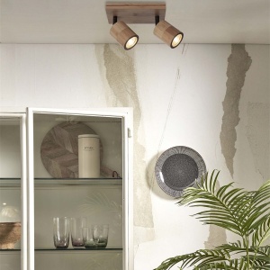 Plafoniera eco din bambus Java/2xGU10, natural 182058 universul-luminii.ro