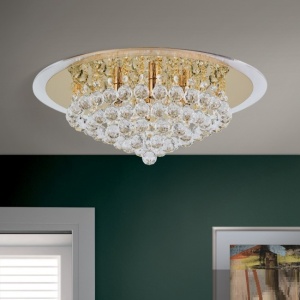Plafoniera eleganta cristal K9 diam. 50cm Gloria DLU 2378/6/50 gold OR 179088 universul-luminii.ro