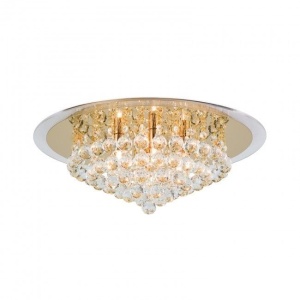 Plafoniera eleganta cristal K9 diam. 50cm Gloria DLU 2378/6/50 gold OR 179128 universul-luminii.ro