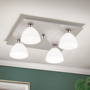 Plafoniera eleganta design modern OPALDESIGN 4L, satin 163428 universul-luminii.ro