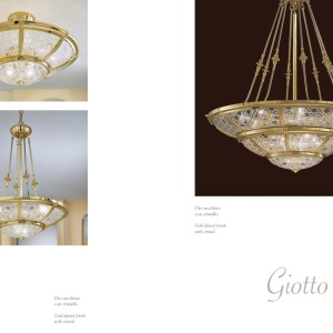 Plafoniera eleganta LUX realizata manual Crystal Glass - Giotto, 48cm 162158 universul-luminii.ro