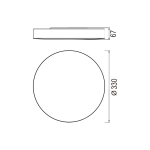 Plafoniera LED 20W, diametru 30cm, TURIN CCT II - Img 5