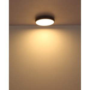 Plafoniera LED aluminiu argintiu, MDF gri DORO 45cm 590578 universul-luminii.ro