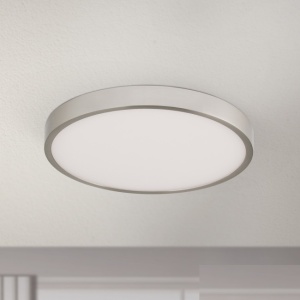 Plafoniera LED Bully 24cm satin chrome 197098 universul-luminii.ro