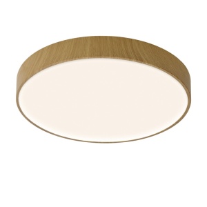 Plafoniera LED CCT, dimabila, diametru 50cm, lemn, CUMBUCO II MA-8840