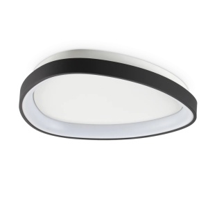 Plafoniera LED design circular GEMINI PL D042 ON-OFF NERO 4000K