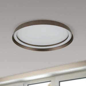 Plafoniera LED design circular MANTA D-45cm bronz 155718 universul-luminii.ro