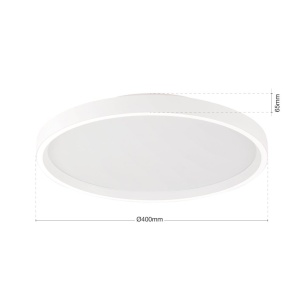 Plafoniera LED design circular MASCA D-40cm alba 179948 universul-luminii.ro