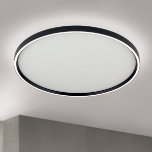 Plafoniera LED design circular MASCA D-60cm negru 155698 universul-luminii.ro