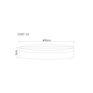 Plafoniera LED design circular MATTHEW negru - Img 6