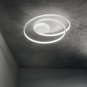 Plafoniera LED design circular OZ PL D040 ON-OFF NERO 3000K - Img 2