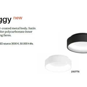 Plafoniera LED design circular Ziggy pl d80 negru - Img 2