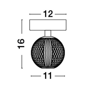 Plafoniera LED design decorativ BRILLANTE 135368 universul-luminii.ro