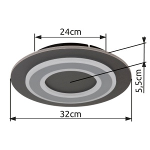 Plafoniera LED design decorativ JAYDEN D-32cm 236418 universul-luminii.ro