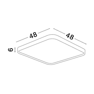 Plafoniera LED design minimal ATHOS neagra - Img 6