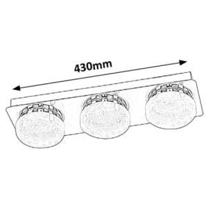 Plafoniera LED design minimalist Hilary 3 5663 RX - Img 6