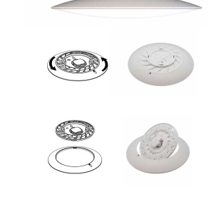 Plafoniera LED design minimalist SLIM 16W 5000k 220728 universul-luminii.ro