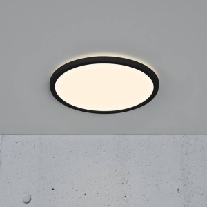 Plafoniera LED design silm IP54 baie Oja 29 negru 3000-4000K 2015026103 NL 90008 universul-luminii.ro