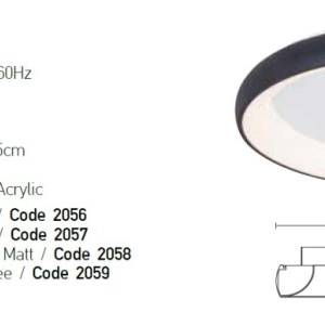 Plafoniera LED dimabil design modern Denur auriu 58038 universul-luminii.ro