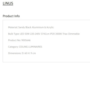 Plafoniera LED dimabila design circular LINUS D-60cm - Img 4