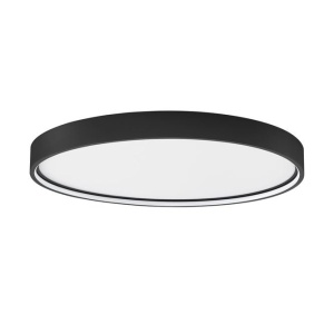 Plafoniera LED dimabila design circular OLAF neagra 60cm