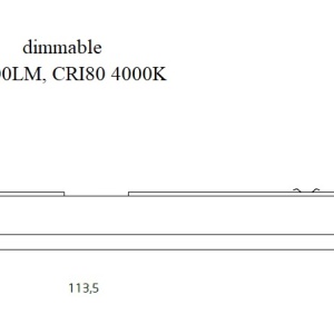 Plafoniera LED dimabila design modern LINEAR, 4000K alb C0125D MX - Img 5