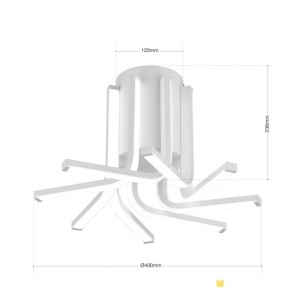 Plafoniera LED dimabila design modern Venti 197008 universul-luminii.ro