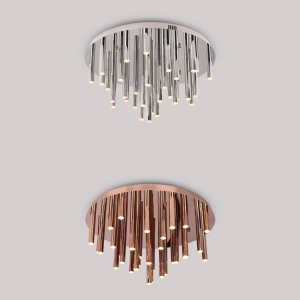 Plafoniera LED dimabila design Premium Class Quality ORGANIC crom 69308 universul-luminii.ro