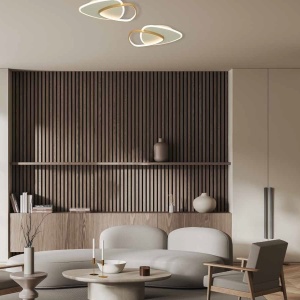 Plafoniera LED dimabila design slim Alysia alba 153778 universul-luminii.ro