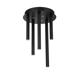Plafoniera LED dimabila moderna ILIOS 5 top negru