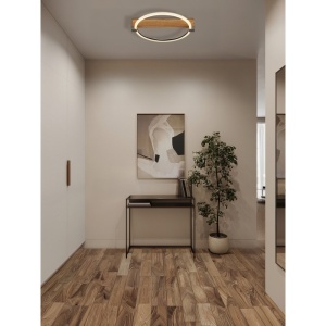 Plafoniera LED metal cu efect de lemn FLETCHER - Img 2