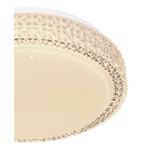 Plafoniera LED moderna cu decor stralucitor OVI 12W 202908 universul-luminii.ro
