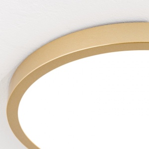Plafoniera LED moderna design slim Lero 30cm auriu mat 199598 universul-luminii.ro
