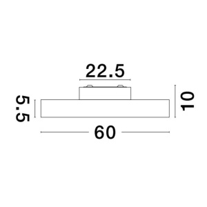 Plafoniera LED moderna design slim PERFECT 60cm negru 3000K Dimmable 223318 universul-luminii.ro