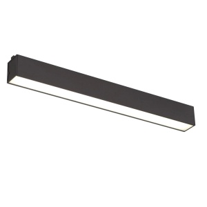 Plafoniera LED moderna Linear neagra 18w