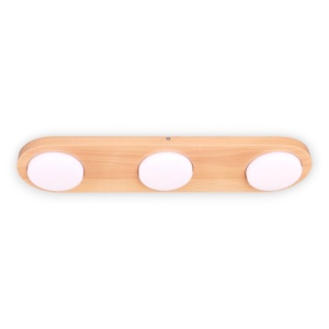 Plafoniera LED rustica fabricata manual din lemn OKIO 3L 151338 universul-luminii.ro