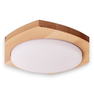 Plafoniera LED rustica fabricata manual din lemn OKIO 151348 universul-luminii.ro